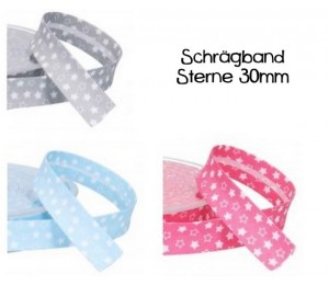 Schrägband Sternchen 30mm